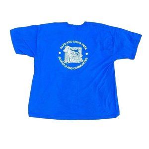 Vintage 90s Safe Drug Free School Tee